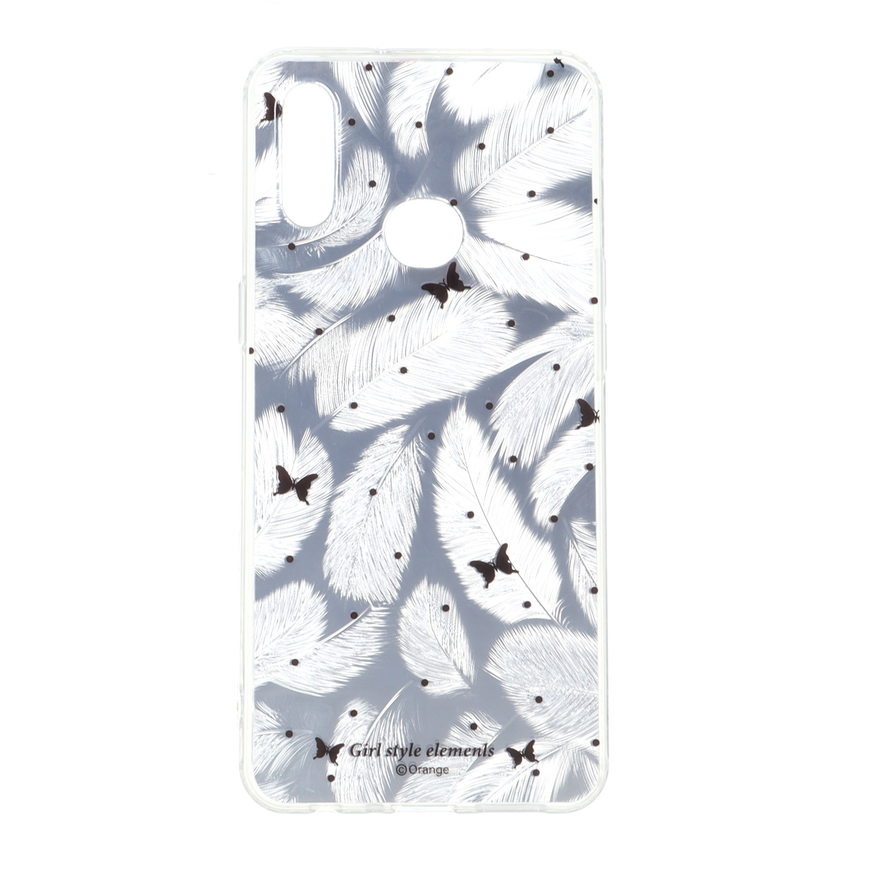 قاب اطلسی دور ژله ای طرح پر Samsung Galaxy A10s - کد 133